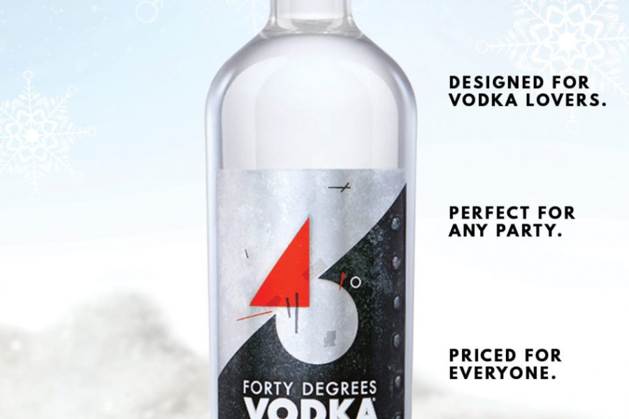 40 Degrees Vodka Holiday Ad